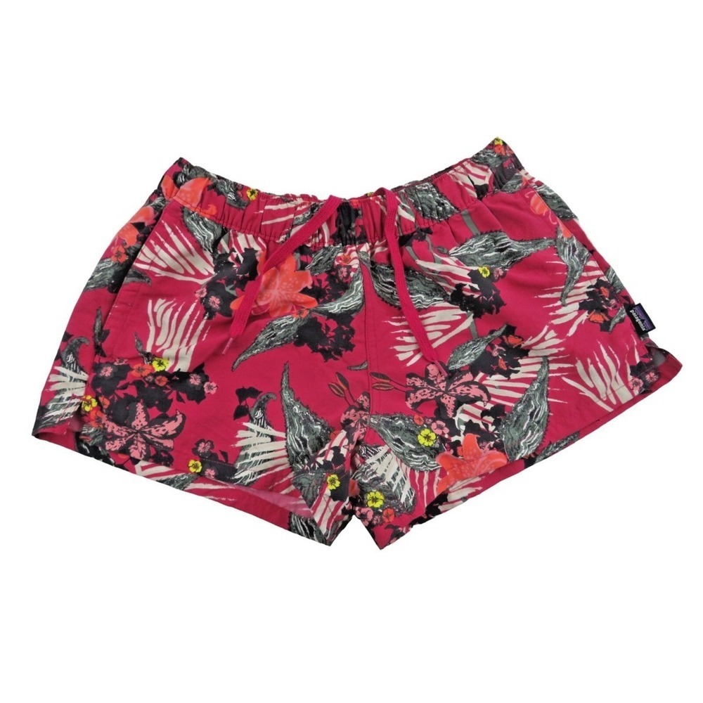Patagonia Shorts Size M Barely Baggies Tropical Pink Kelp Garden (M557)
